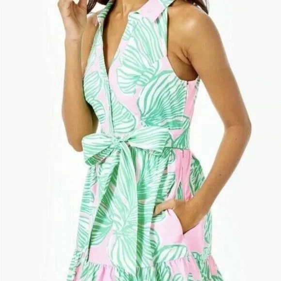 Lilly Pulitzer Trisha Who Let the Fronds Out Shirt Dress - Picture 4 of 9